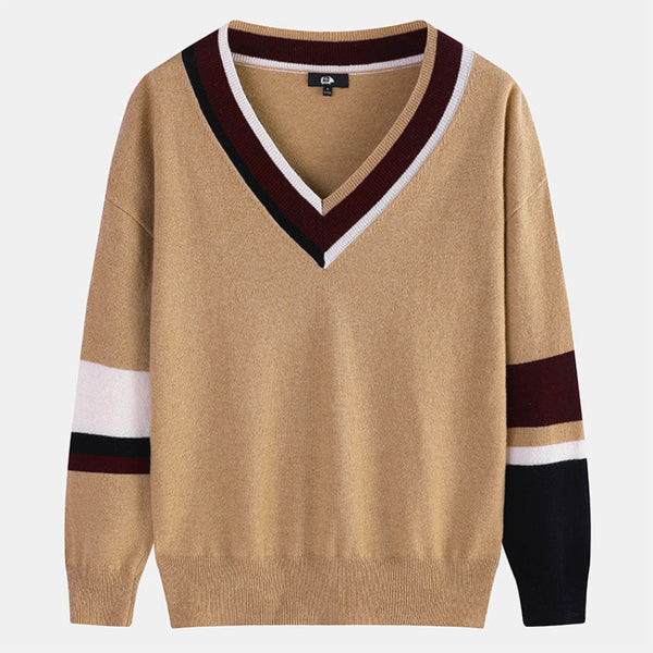 Stand out with the Himalaya Women's V-neck Colorblock Sweater. Crafted from a luxurious yak and wool blend, this stylish sweater offers exceptional warmth, softness, and a unique colorblock design. Perfect for elevating your casual wardrobe with cozy elegance.