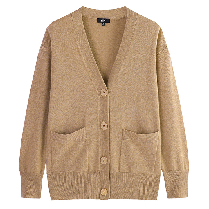 The Himalaya Classic Cardigan combines timeless style with luxurious comfort. Made from a premium yak and wool blend, this V-neck sweater offers superior warmth, softness, and a loose fit perfect for layering. Ideal for winter styling with classic elegance.