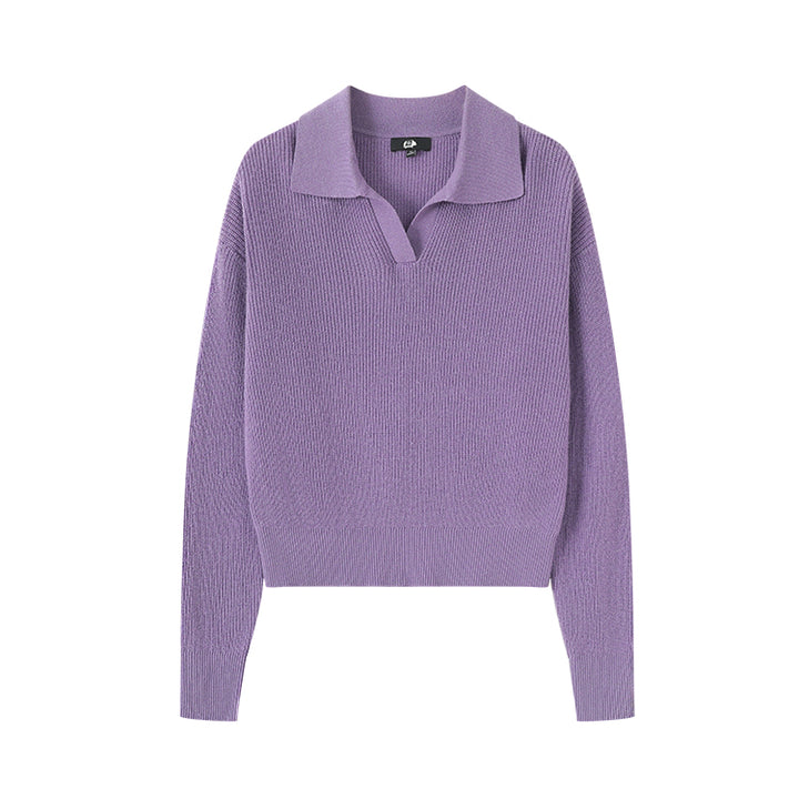 Discover the Women's Knit Polo Sweater, crafted for comfort and style. Perfect for layering, this versatile piece is made from premium yarns for a soft, flattering fit.

