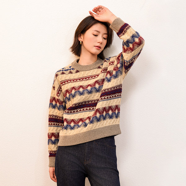 Heritage Collection Jacquard Crew Neck Pullover