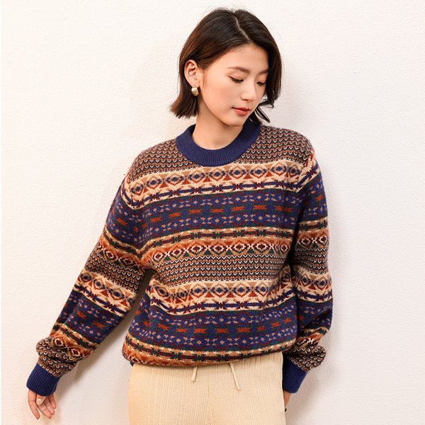 Heritage Collection Jacquard Crew Neck Pullover