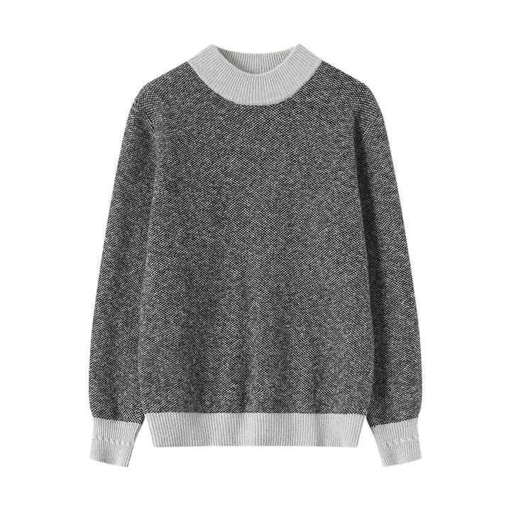 Stay cozy and stylish with the Shambala 100% Yak Two-Toned Jacquard Crew-neck Sweater. Crafted from soft yak wool, this sweater features a sophisticated jacquard pattern, perfect for layering on cold days.

