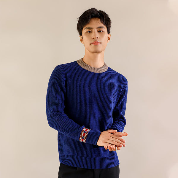 Heritage Collection Crew Neck Color Jacquard Pullover