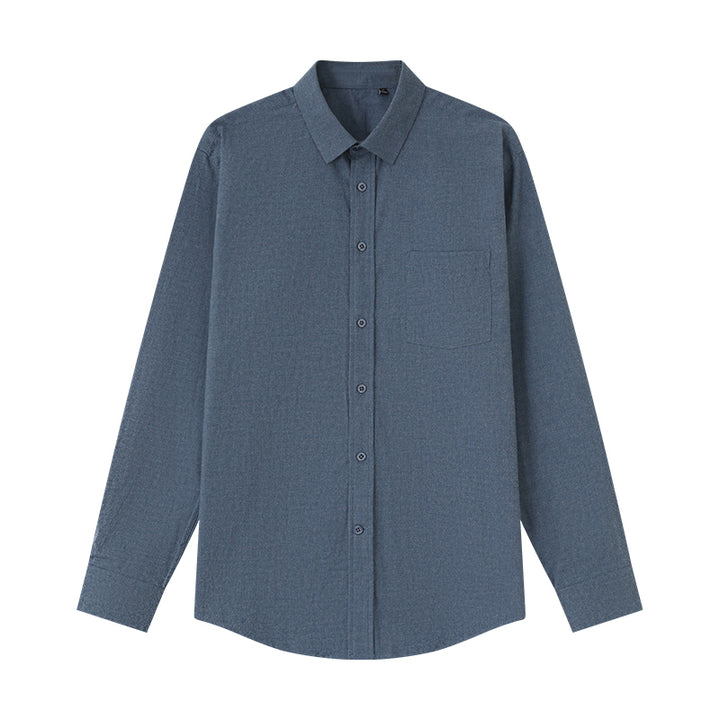 Stay warm and stylish this season with the Shoton Men's Brushed Twill Shirt. Crafted from a blend of organic cotton and yak wool, this shirt offers comfort, versatility, and a sophisticated look for autumn and winter.