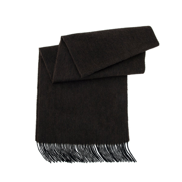 Stay warm and stylish with the Serene Yak Wool Scarf in Chocolate Brown/Nocturne. Made from 100% yak wool, it’s the perfect luxurious accessory for colder months.

