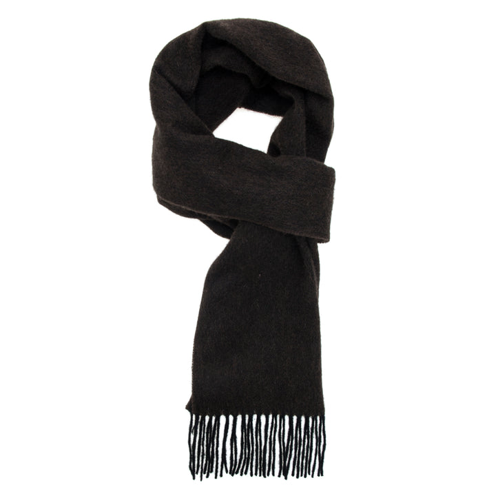 Stay warm and stylish with the Serene Yak Wool Scarf in Chocolate Brown/Nocturne. Made from 100% yak wool, it’s the perfect luxurious accessory for colder months.

