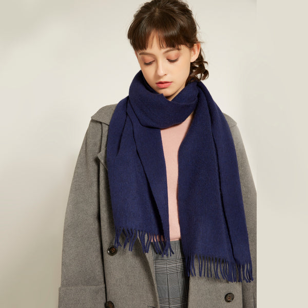 Shop the Serene Dusk Yak Wool Scarf for ultimate warmth and luxury. Soft, elegant, and perfect for layering in cold weather. A timeless winter accessory.

