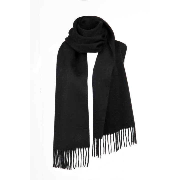 Shop the Serene Nocturne Yak Wool Scarf, designed for exceptional softness and warmth. A versatile, classic winter accessory for both men and women.