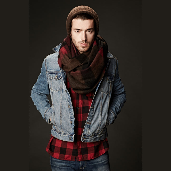Wrap yourself in luxury with the Serene Plaid Shawl. Made from 100% yak wool, this soft, warm accessory in classic hues adds elegance to any winter outfit.

