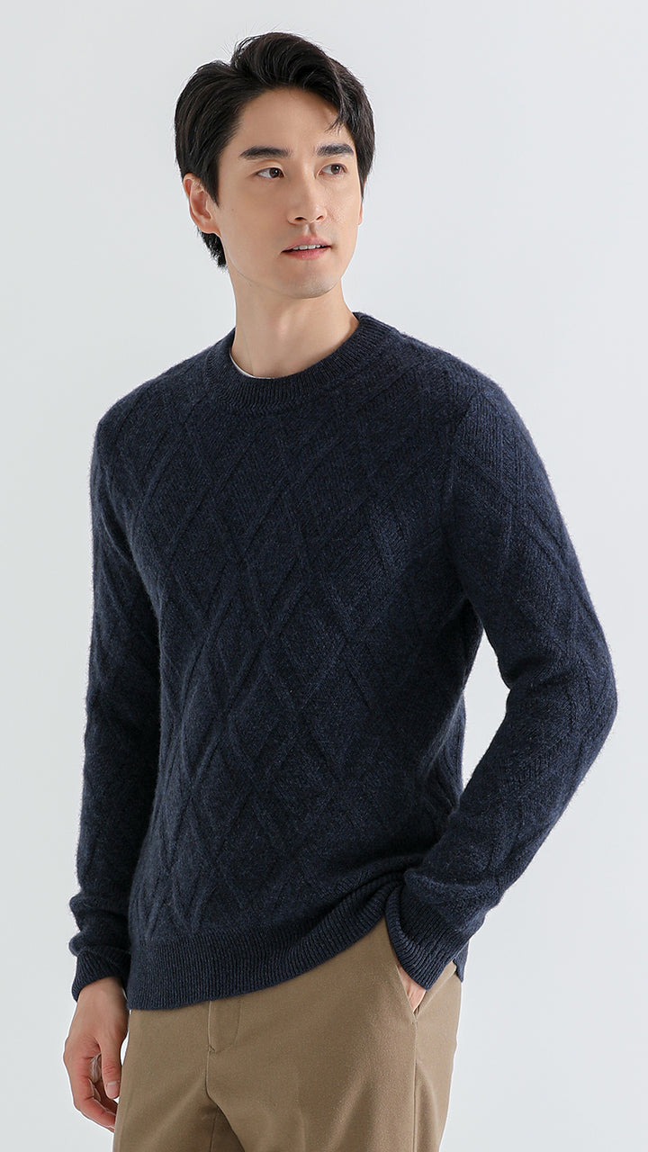 Stay warm and stylish with the Men's Shambala Half High Collar Yak Wool Pullover. Crafted from luxurious yak wool, this pullover offers exceptional softness, warmth, and a modern high collar design perfect for cooler weather.

