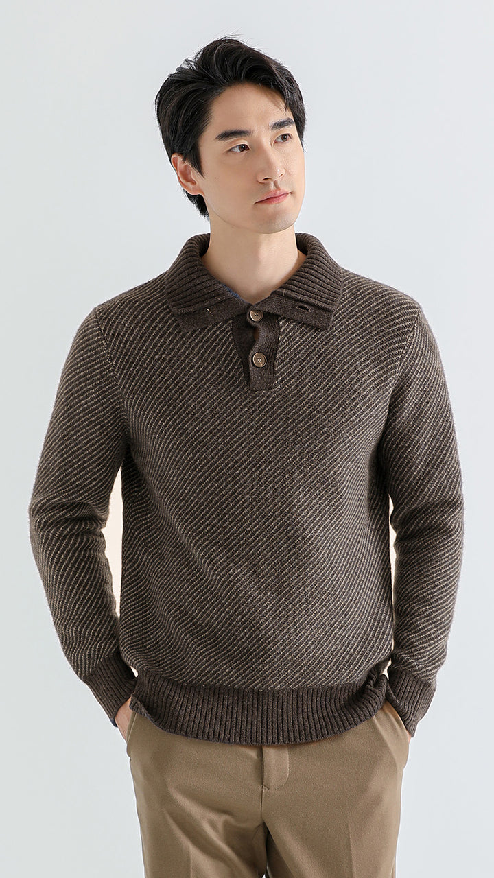 Stay warm and stylish with the Men's Shambala Half High Collar Yak Wool Pullover. Crafted from luxurious yak wool, this pullover offers exceptional softness, warmth, and a modern high collar design perfect for cooler weather.