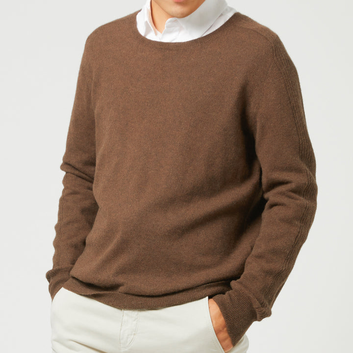 Discover the ultimate comfort with the Men's Shambala 100% Yak Crewneck Sweater. Made from premium yak wool, this sweater combines softness, warmth, and timeless style. Perfect for layering or wearing on its own. Available in multiple sizes.