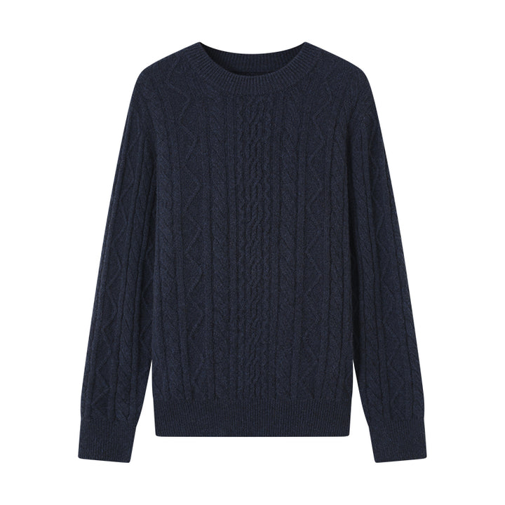 Indulge in the luxury of the Men's Shambala 100% Yak Eternity Cabled Sweater. Made with pure yak wool, this timeless piece features a classic cable-knit design inspired by Tibetan mountain rivers. Soft, warm, and perfect for winter.

