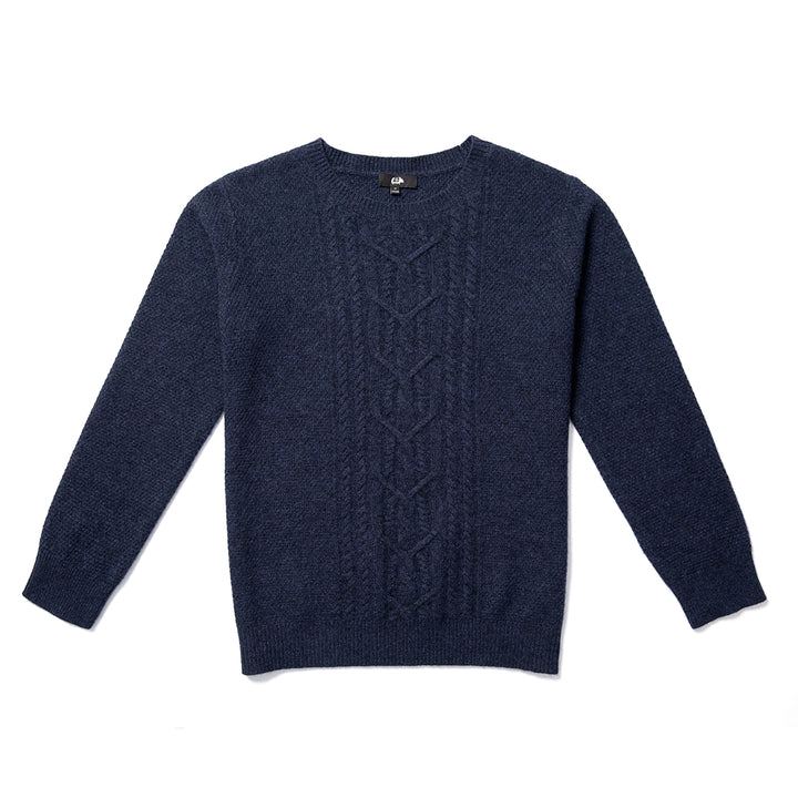 Experience luxurious warmth with the Men's Shambala 100% Yak Cabled Sweater. Crafted entirely from yak wool, this cozy and stylish sweater offers superior insulation and a timeless cabled design. Perfect for cold weather, available in multiple sizes.



