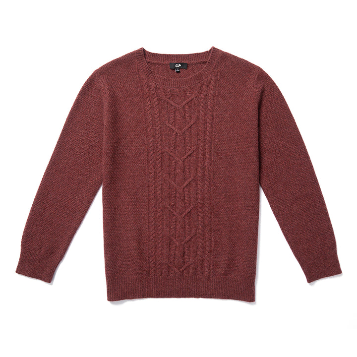 Experience luxurious warmth with the Men's Shambala 100% Yak Cabled Sweater. Crafted entirely from yak wool, this cozy and stylish sweater offers superior insulation and a timeless cabled design. Perfect for cold weather, available in multiple sizes.




