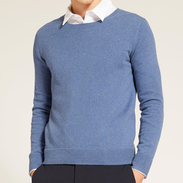 Stay warm in style with the Men's Shambala 100% Yak Classic Crewneck Sweater. Crafted from pure yak wool, this sweater offers luxurious softness, superior insulation, and a classic fit. Perfect for layering in cooler weather. Available in multiple sizes.