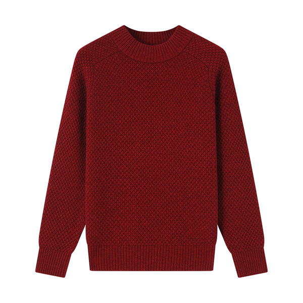Discover luxury and warmth with the Shambala Half High Collar Spruce Seed Yak Wool Pullover. Made from 100% yak wool, this sweater offers a soft, cozy fit, perfect for cold weather styling.

