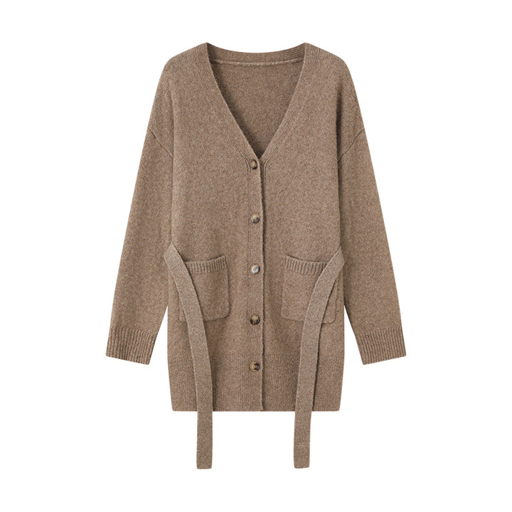 Embrace cozy elegance with the Above Land Classic Long Cardigan. Crafted from a unique yak, alpaca, wool, and nylon blend, this cardigan features a relaxed fit, extended sleeves, and stylish side slits. Inspired by Tibetan grasslands, it offers both warmth and sophistication.