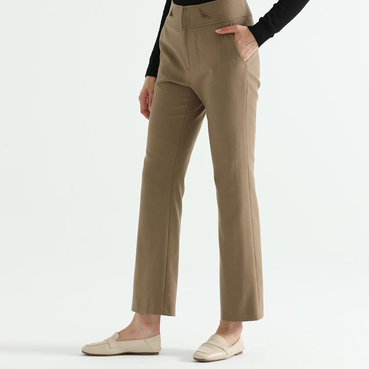 Elevate your wardrobe with our Women's Cropped Yak Woolen Pants. Made with a luxurious yak wool blend, these pants offer warmth, comfort, and a flattering fit for a sophisticated look.

