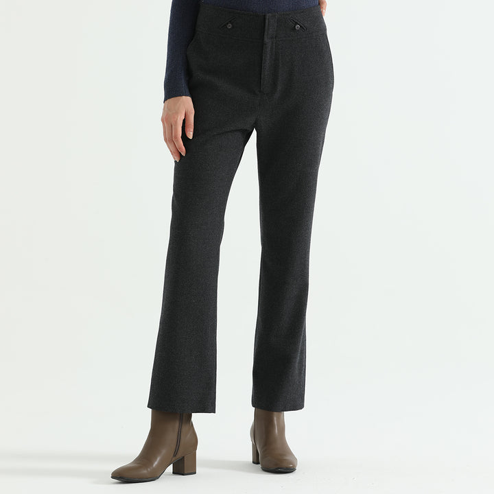 Elevate your wardrobe with our Women's Cropped Yak Woolen Pants. Made with a luxurious yak wool blend, these pants offer warmth, comfort, and a flattering fit for a sophisticated look.

