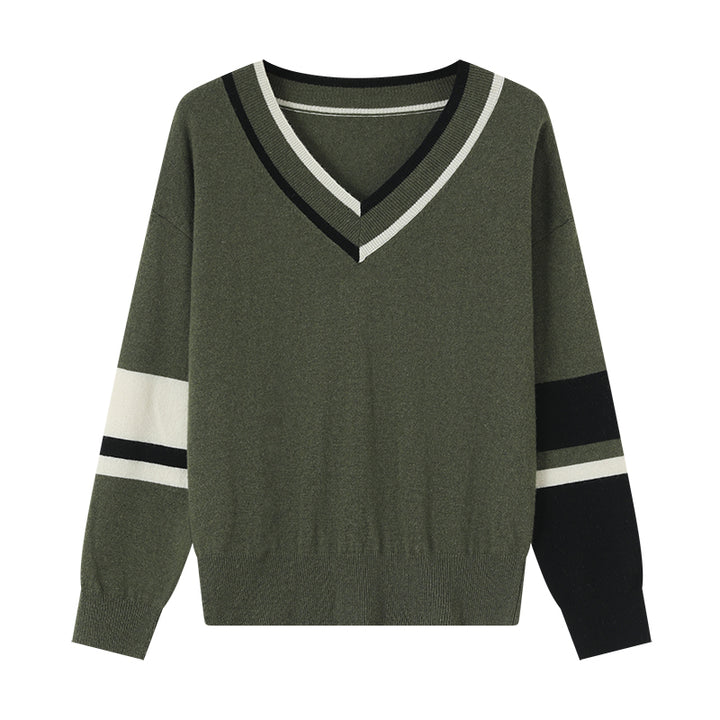Stand out with the Himalaya Women's V-neck Colorblock Sweater. Crafted from a luxurious yak and wool blend, this stylish sweater offers exceptional warmth, softness, and a unique colorblock design. Perfect for elevating your casual wardrobe with cozy elegance.