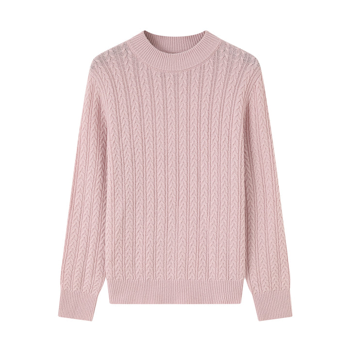 Stay cozy in the Women's Shambala 100% Yak Cable Sweater, made from luxurious yak wool for a soft, warm, and stylish fit. Perfect for layering or wearing on its own this season.

