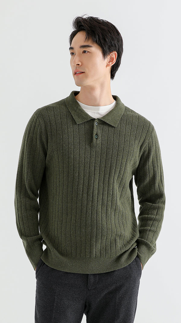 Elevate your style with the Classic Polo Sweater, crafted from a premium yak wool blend for warmth and comfort. Featuring a timeless polo collar design, this sweater offers sophisticated style and lasting quality. Perfect for both casual and smart looks.



