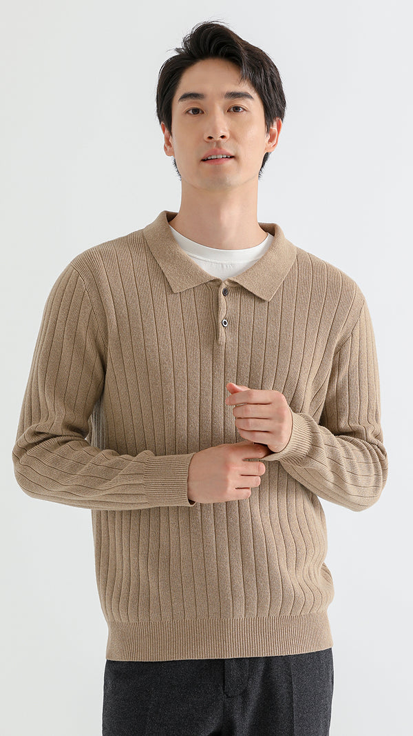Elevate your style with the Classic Polo Sweater, crafted from a premium yak wool blend for warmth and comfort. Featuring a timeless polo collar design, this sweater offers sophisticated style and lasting quality. Perfect for both casual and smart looks.



